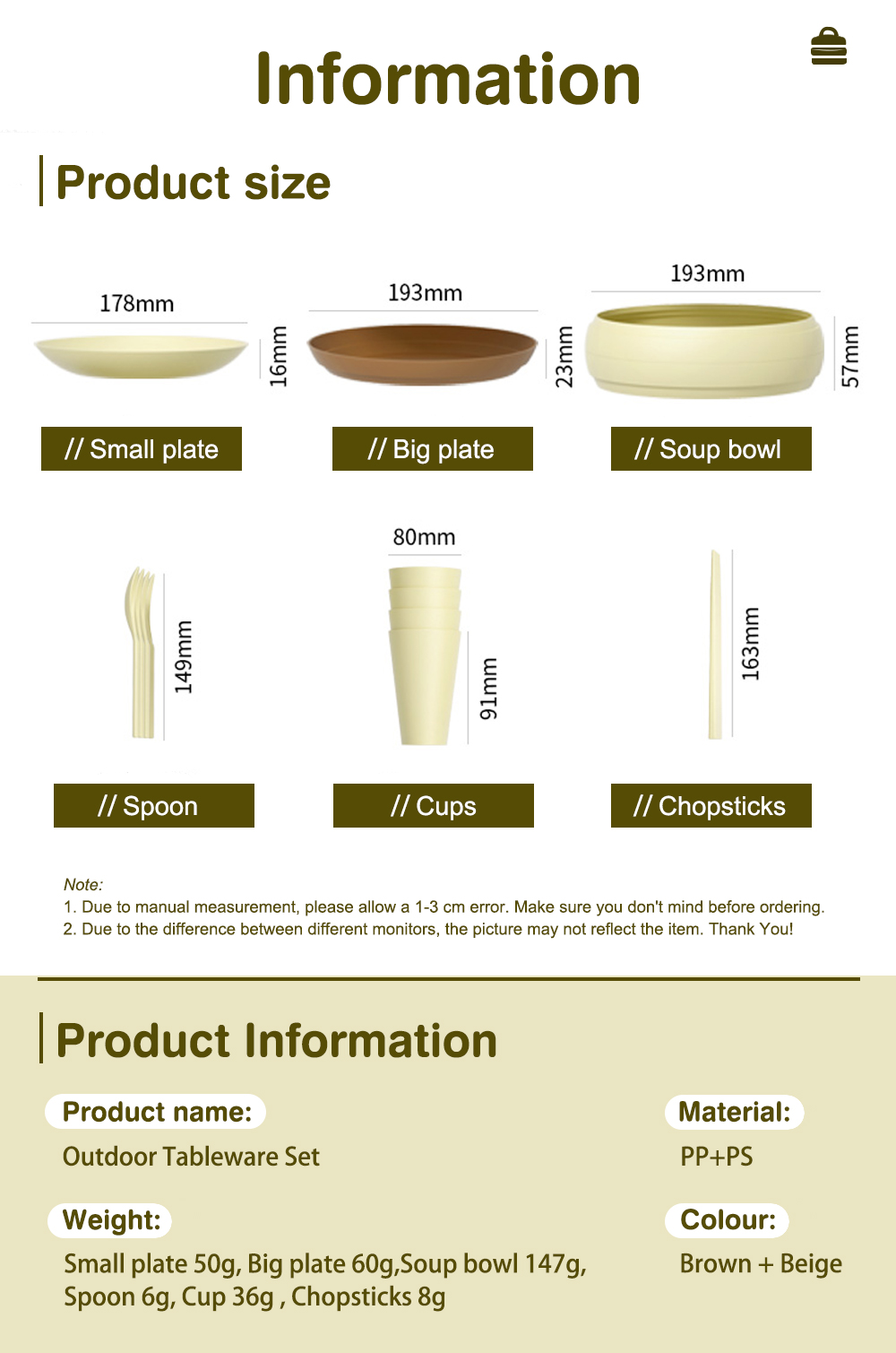 Outdoor Tableware Set-9